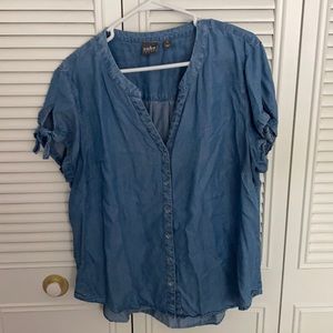 Denim colored button up